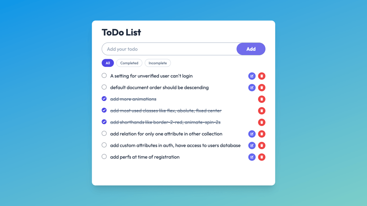 ToDo App